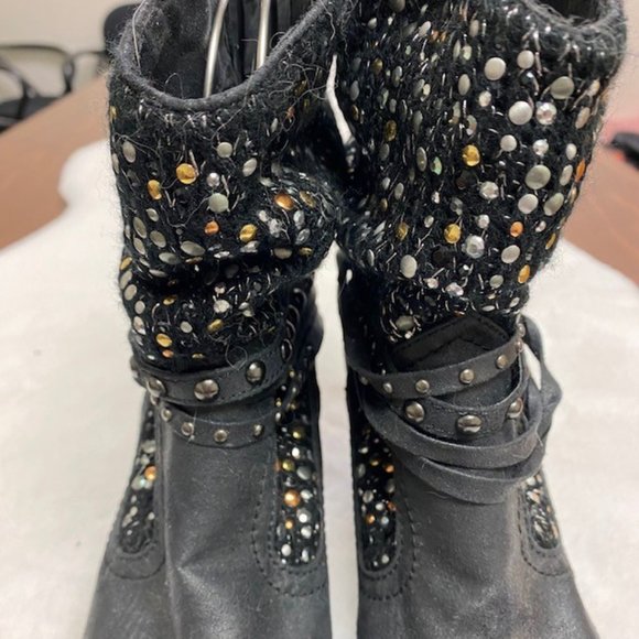 Not Rated Embellished Slouch Ankle Boots, size 10 - Picture 4 of 14